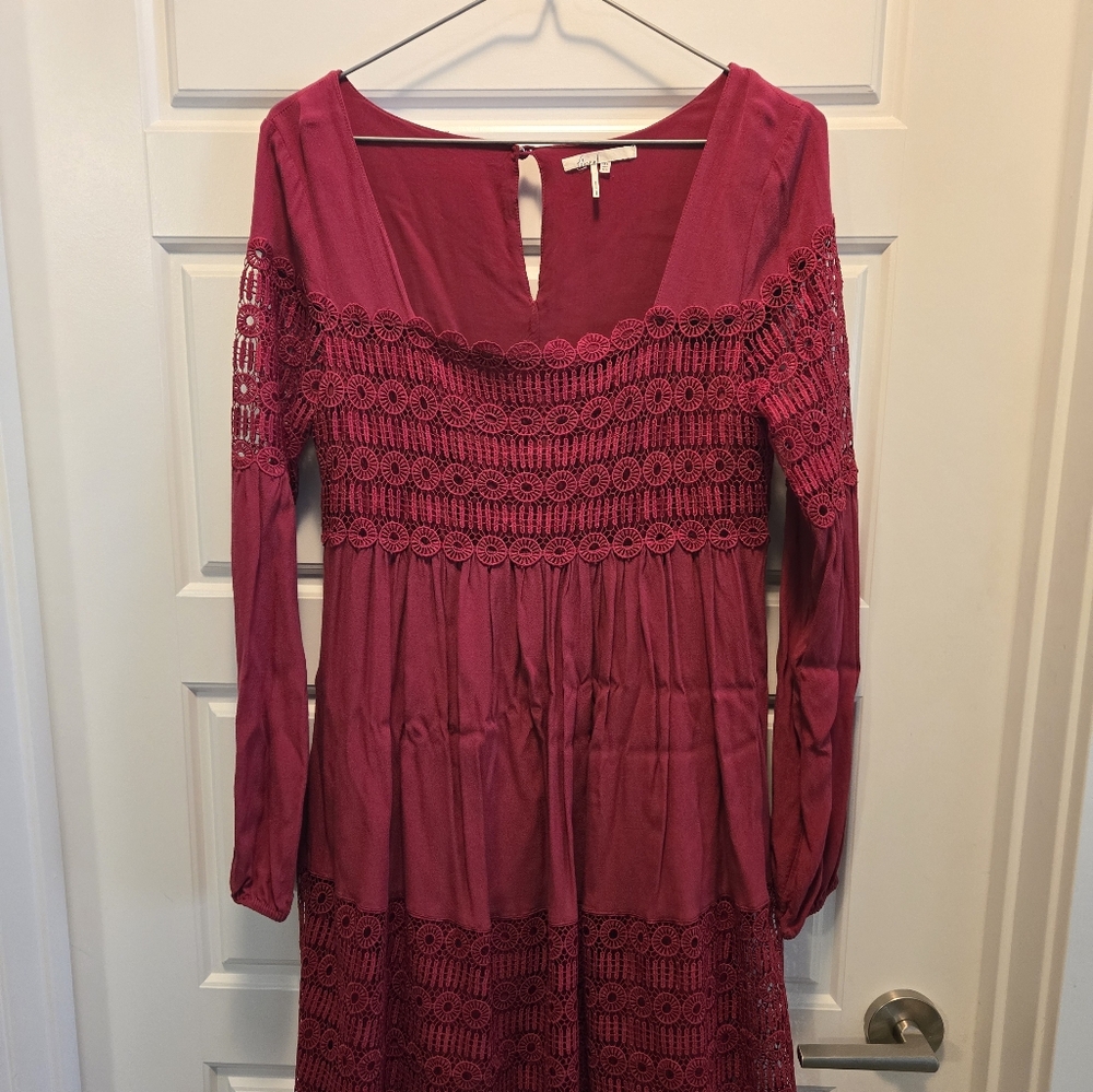 Anthropologie Florest Crochet Dress Size US 2